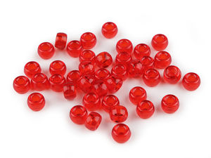 Lightweight Large-Hole Cylindrical Charm Beads (9x6mm) – Premium Plastic Beads for Jewelry Making, Crafts & Apparel Decoration