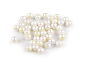 Premium Mermaid Effect High-Gloss Craft Beads - 8mm Iridescent Plastic Beads for DIY Jewelry Making (20g Pack, Approx. 78 Pcs)