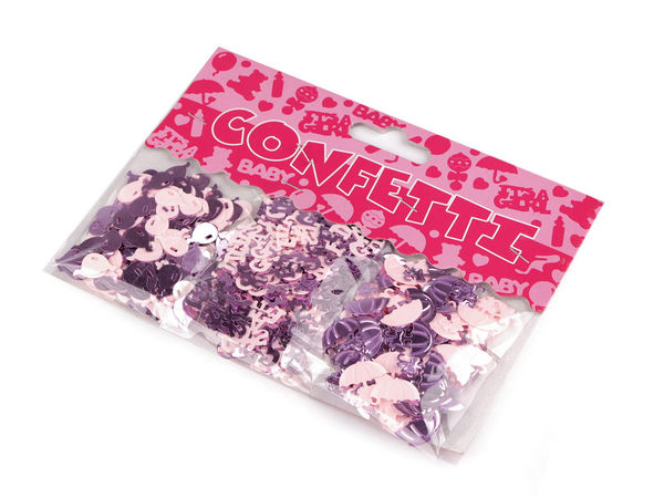 Premium Baby Shower Confetti Set - Gender Reveal Table Scatter & Craft Sequins for Scrapbooking and Gift Decoration, 3 Bags