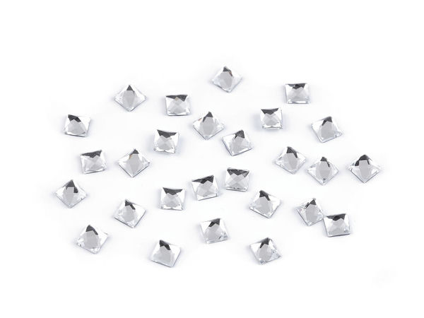 Premium Crystal Hotfix Rhinestones – Precision Square Cut 4x4mm Flat-Back Iron-On Crystals
