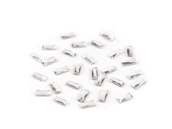 Premium Crystal Hotfix Rectangular Rhinestones - 3x7 mm Flat-Back Iron-On Crystals for Clothing, Dancewear, and Accessories