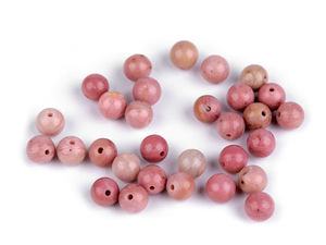 Premium Natural Rhodonite Gemstone Beads - 6mm Pink Round Mineral Beads for Jewelry Making and Buddha Bracelets