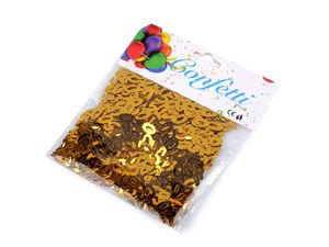 Metallic Number Confetti for Milestone Birthdays (30th, 40th, 50th, 60th Anniversary & Party Table Decorations)