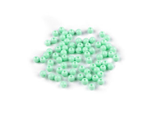Premium 6mm Round Shiny Plastic Beads for Jewelry Making & DIY Crafts, Seamless High-Quality Acrylic Beads, 10g Pack