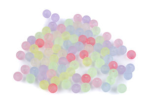 Premium Frosted Transparent Acrylic Beads (6mm) – Matte Round Spacer Beads for DIY Jewelry Making, Bracelets, and Crafts (Assorted Mixed Colors)