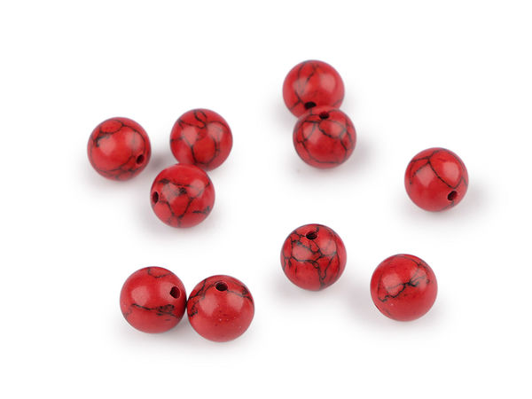 Premium Synthetic Turquoise Mineral Beads - 10mm Round Gemstone Beads for DIY Jewelry Making, Buddha Bracelets, and Creative Crafts