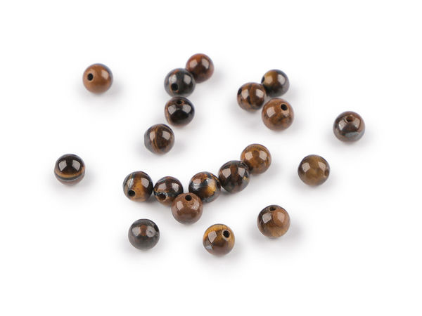 Premium Natural Tiger's Eye Gemstone Beads - 4mm Round Mineral Component for Jewelry Making