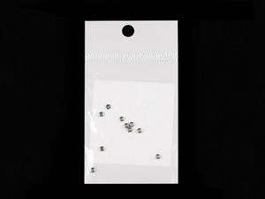 Premium Round Stainless Steel Crimp Beads (2.5mm) for Jewelry Making - 10-Piece Pack