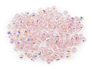 Premium Leaf-Shaped Fire Polished Glass Beads with AB Finish - 4mm