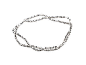Silver Metallic Flatted Acrylic Beads - 2mm Premium Glass-Alternative Craft Spacers (190-Piece Pack)