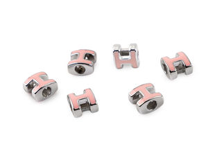 Premium H-Shaped Shiny Plastic Craft Beads with Large Threading Hole - 10x11mm