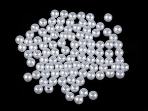 Premium Decorative Faux Pearl Beads – Assorted Sizes (6mm, 8mm, 10mm, 12mm) for Jewelry Making, DIY Crafts, and Embellishments