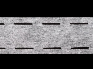Double-Slotted Fusible Waistband Interlining (10-35-10mm) | Premium Perforated Stabilizer Tape