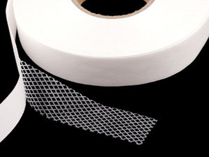 Premium Iron-On Fusible Hem Tape (20mm) - No-Sew Fabric Adhesive Web for Alterations, Clothing, and Curtains (Transparent)