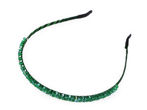 Handcrafted Beaded Festive Headband - Elegant Glass Bead Tiara Hair Accessory for Weddings, Bridesmaids, and Special Occasions