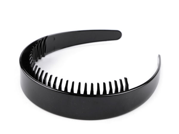 Wide Plastic Headband with Teeth Comb – Premium Non-Slip Hairband and DIY Craft Base