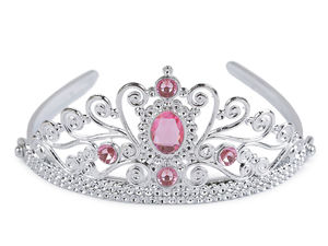 Princess Crown Headband for Girls - Sparkling Tiara Hair Band for Birthdays, Costumes, and Parties