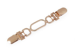 Elegant Pink Gold Cardigan Clip - Decorative Fastening Buckle for Sweaters, Coats, and Jackets