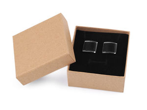 Premium Men's Metal Cufflinks in Elegant Gift Box