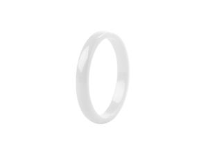 Minimalist Ceramic Band Ring for Women and Girls - Sleek Comfort-Fit Fashion Jewelry
