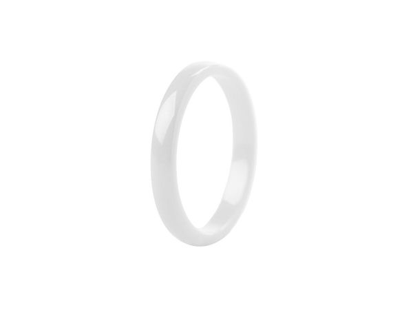 Minimalist Ceramic Band Ring for Women and Girls - Sleek Comfort-Fit Fashion Jewelry