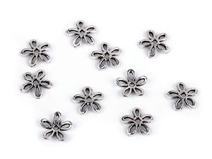 12mm Premium Flower Metal Bead Cap - Floral Spacer Charm for Jewelry and Crafts