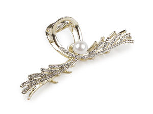 Elegant Rhinestone Metal Hair Claw Clip - Strong Grip Non-Slip Mini Hair Clamp Accessory for Festive and Everyday Hairstyles