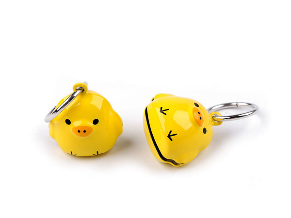Cute Animal & Pumpkin Jingle Bell Pendants | Metal Keyring Charm & Handbag Accessory