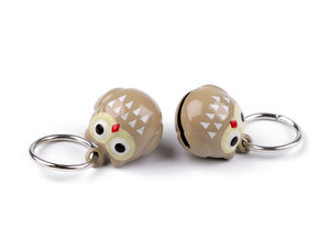 Cute Animal & Pumpkin Jingle Bell Pendants | Metal Keyring Charm & Handbag Accessory