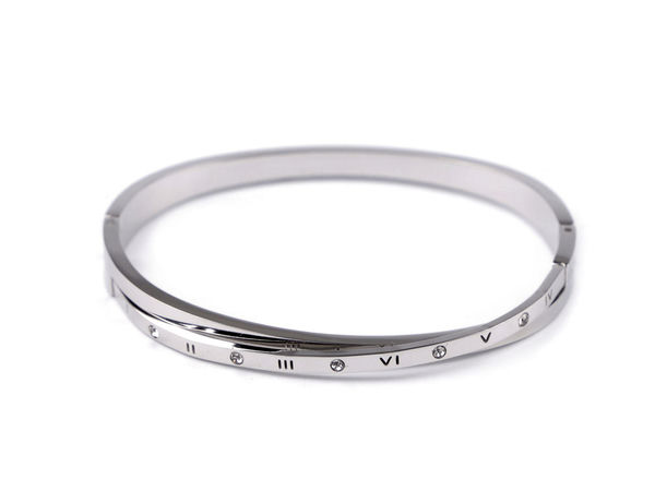 Elegant Stainless Steel Rhinestone Bracelet - Premium Sparkling Jewelry for Women