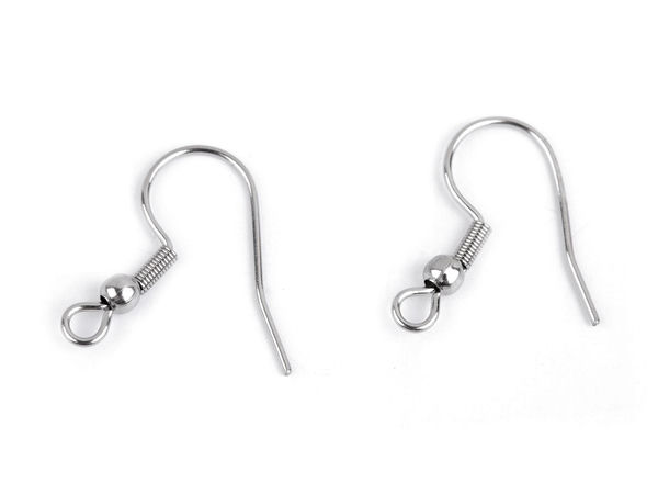 Premium Stainless Steel French Wire Earring Hooks with Ball and Coil for DIY Jewelry Making