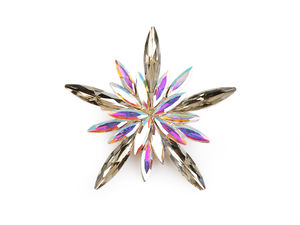 Sparkling Rhinestone Snowflake Brooch - Premium Festive Holiday Jewellery Pin