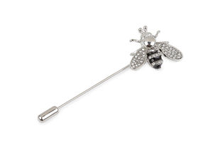 Luxury Honeybee Rhinestone Brooch & Decorative Pin with End Safety Protector