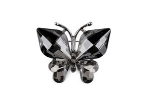 Elegant Butterfly Rhinestone Brooch Pin - Sparkling Crystal Statement Jewellery for Coats, Scarves, and Bags