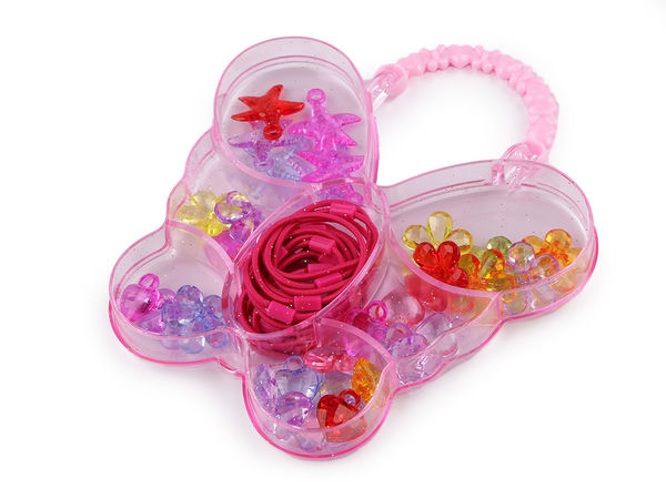 Girls' Deluxe Hair Accessories & Jewelry Set in Portable Storage Box
