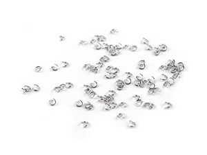 Premium Stainless Steel Connecting Split Rings, 3mm - Jewelry Making Jump Rings, Platinum Finish (Approx. 180 Pcs)