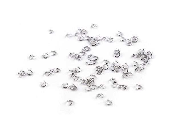 Premium Stainless Steel Connecting Split Rings, 3mm - Jewelry Making Jump Rings, Platinum Finish (Approx. 180 Pcs)