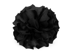 Elegant 3D Satin Flower Brooch and Hair Clip - 11cm Dual-Use Floral Accessory