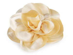Elegant 3D Satin Flower Brooch & Hair Clip Ornament, Large 14.5cm Floral Pin for Dresses, Bags, and Hairstyles