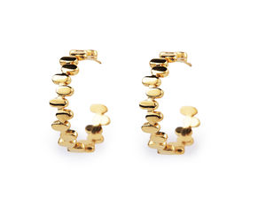 Premium Stainless Steel Open Hoop Earrings - Elegant Minimalist High-Shine Surgical Steel Earrings