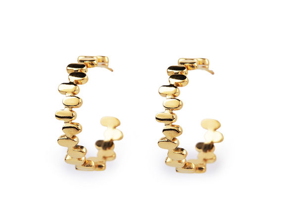 Premium Stainless Steel Open Hoop Earrings - Elegant Minimalist High-Shine Surgical Steel Earrings