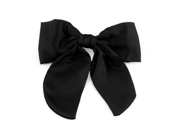 Elegant Satin Bow French Hair Clip - Premium Shape-Retaining Hair Bow Barrette