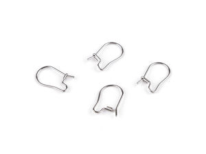 Premium Stainless Steel Closed Earring Hooks (15mm) - Secure Earring Findings for Jewelry Making