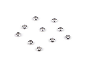 Stainless Steel Rondelle Spacer Beads for Jewellery Making - Premium Metal Separation Beads for DIY Bracelets and Crafts