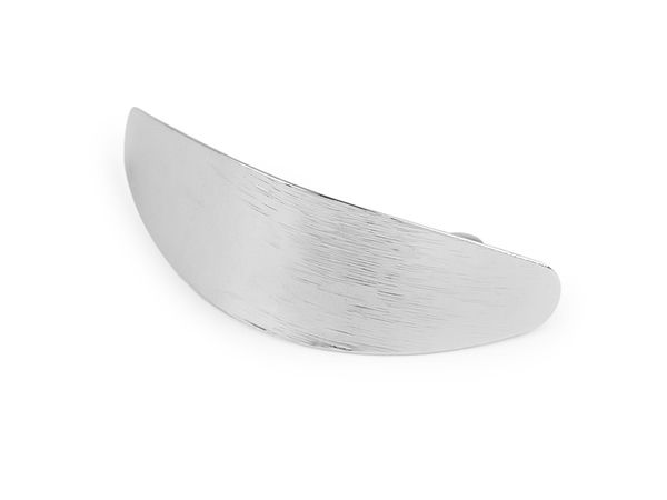 Metallic Scalloped French Hair Clip - Premium Strong-Hold Barrette for Special Occasions and Everyday Styling