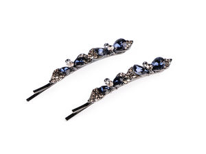 Elegant Rhinestone Hair Clips and Pins Set – Premium Sparkling Festive Hair Accessories (2-Piece)