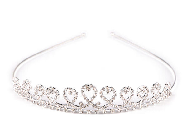 Elegant Rhinestone Tiara Headband - Festive Crown for Weddings, Proms, and Pageants