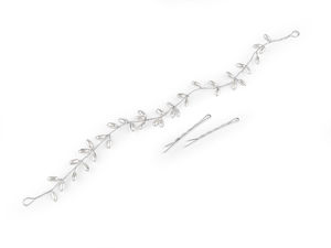 Elegant Pearl Beaded Hair Vine - Flexible Bridal Headband, Tiara and Crown for Weddings and Special Occasions