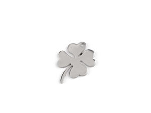Platinum Stainless Steel Pendant Charms & Spacer Links for Jewellery Making - Leaf, Clover, Snowflake, Tree of Life