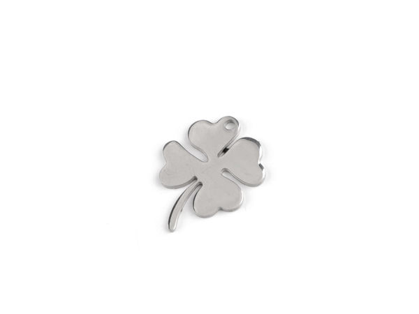 Platinum Stainless Steel Pendant Charms & Spacer Links for Jewellery Making - Leaf, Clover, Snowflake, Tree of Life